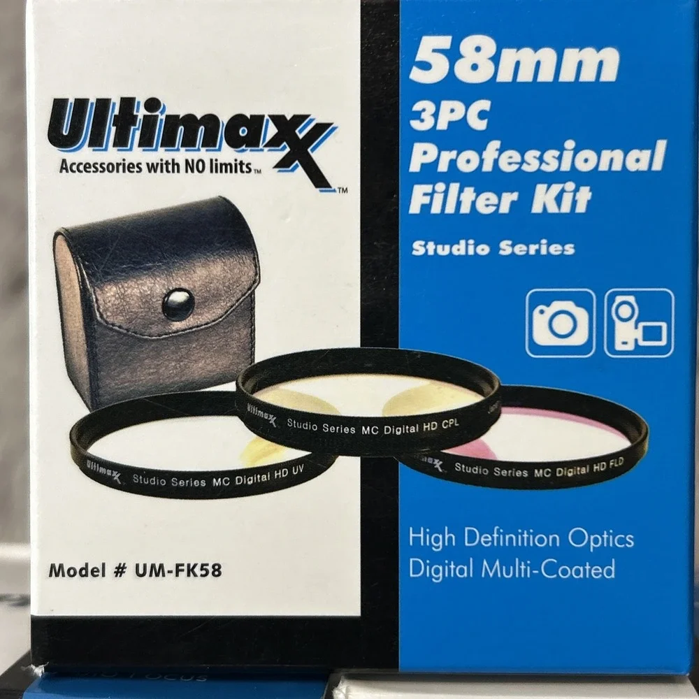 Ultimaxx Camera Accessories‎ Wide Angle Lens Macro Telephoto Filters Starter Kit